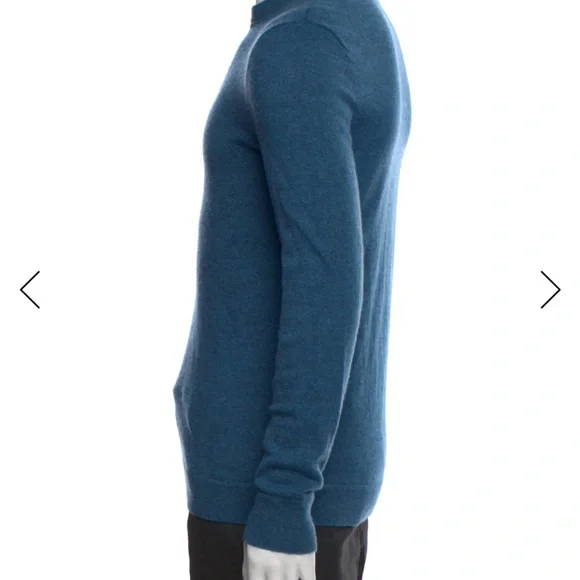 Theory 100% Cashmere Crewneck Sweater – Deep Blue (XS)